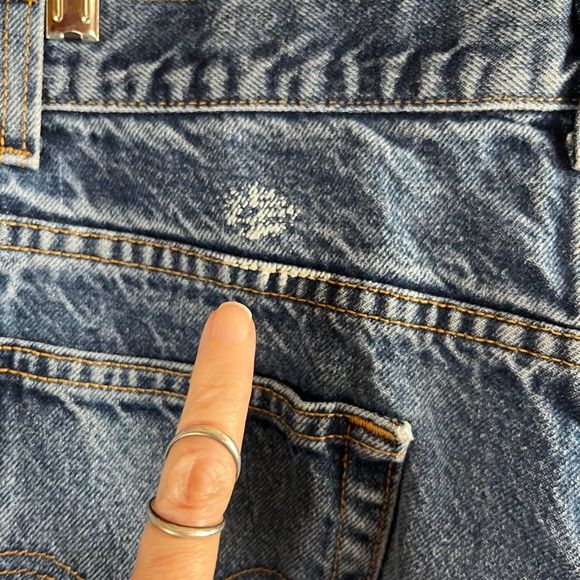 LEVI'S 517 Bootcut 34 x 34 Blue Jeans Men's Made in Mexico Denim - Picture 9 of 10